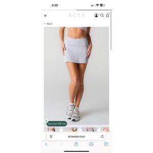ACTA‎ Athleisure Tennis Skirt Shorts Light Blue Athletic Golf Workout Women